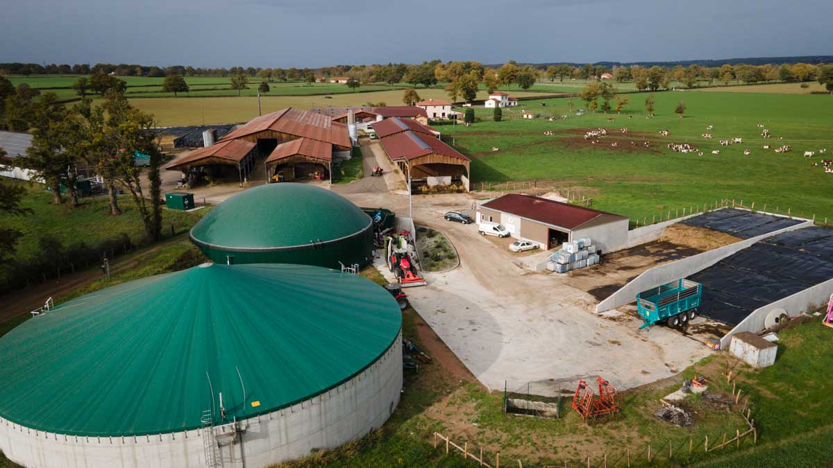 Centrale de méthanisation du gaz vert